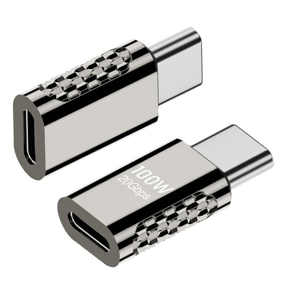 Strhowill 2 Pack USB C Extension Adapter Male to Female 20Gbps, USB C Extender Adapter Support PD 100W Charge & Data Transfer for Laptop,Tablet,Phones and More Type C Devices
