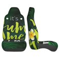 thumbnail image 3 of Sigee Tropical Summer Vibes for Universal Car Seat Covers, Premium Car Seat Protector Set for Cars, SUVs, Trucks, 3 of 7