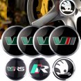 thumbnail image 2 of 56MM Car Wheel Center Hub Cap Rim Cover Badge Wheel Lid Sticker For Octavia Fabia VII Superb Yeti Enyaq Kamiq Karoq Scala For R, 2 of 6