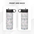 thumbnail image 3 of Sikiie white Moose winter tree Print 18OZ Insulated Straw Cup, Portable Leak-proof Sports Water Bottle, Stainless Steel Water Cup Suitable for Home and Outdoor, 3 of 8