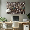 thumbnail image 2 of SEANATIVE Easy to Hang Tapestry for Bedroom Small Wall Hanging Tapestry Coffee Time Tapestry Wall Hanging Aesthetic Tapestry for Bedroom Decorative Wall Tapestry for Home Decor, 2 of 6