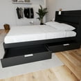 thumbnail image 3 of Nexera Hunter Full Size 2-Drawer Storage Bed Frame, Black, 3 of 7
