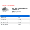 thumbnail image 2 of Water Pump - Compatible with 1986 - 1994 Nissan D21 1987 1988 1989 1990 1991 1992 1993, 2 of 2