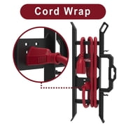 Hyper Tough extension cord and light storage, wrap, hold up to 100ft, black, material: PP