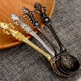 thumbnail image 5 of Retro Coffee Tea Mini Ice Cream Dessert Crystal Spoon Scoop, 4.5 Inch Long Sceptres, 5 of 6