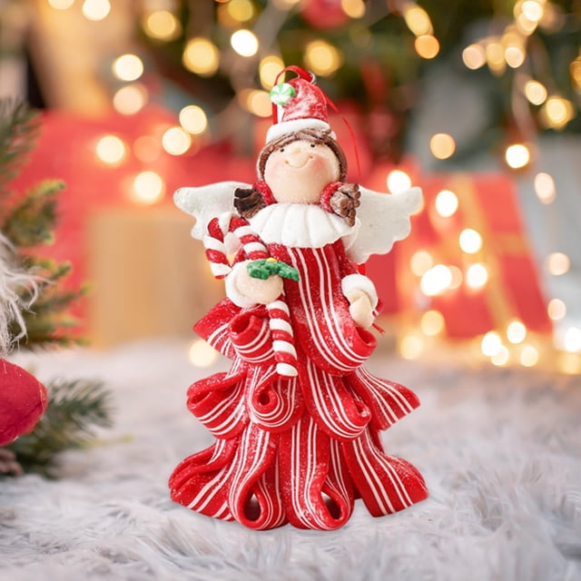 Decoración colgante de Navidad Macarena Ángel 7cmx12cm decoración del hogar