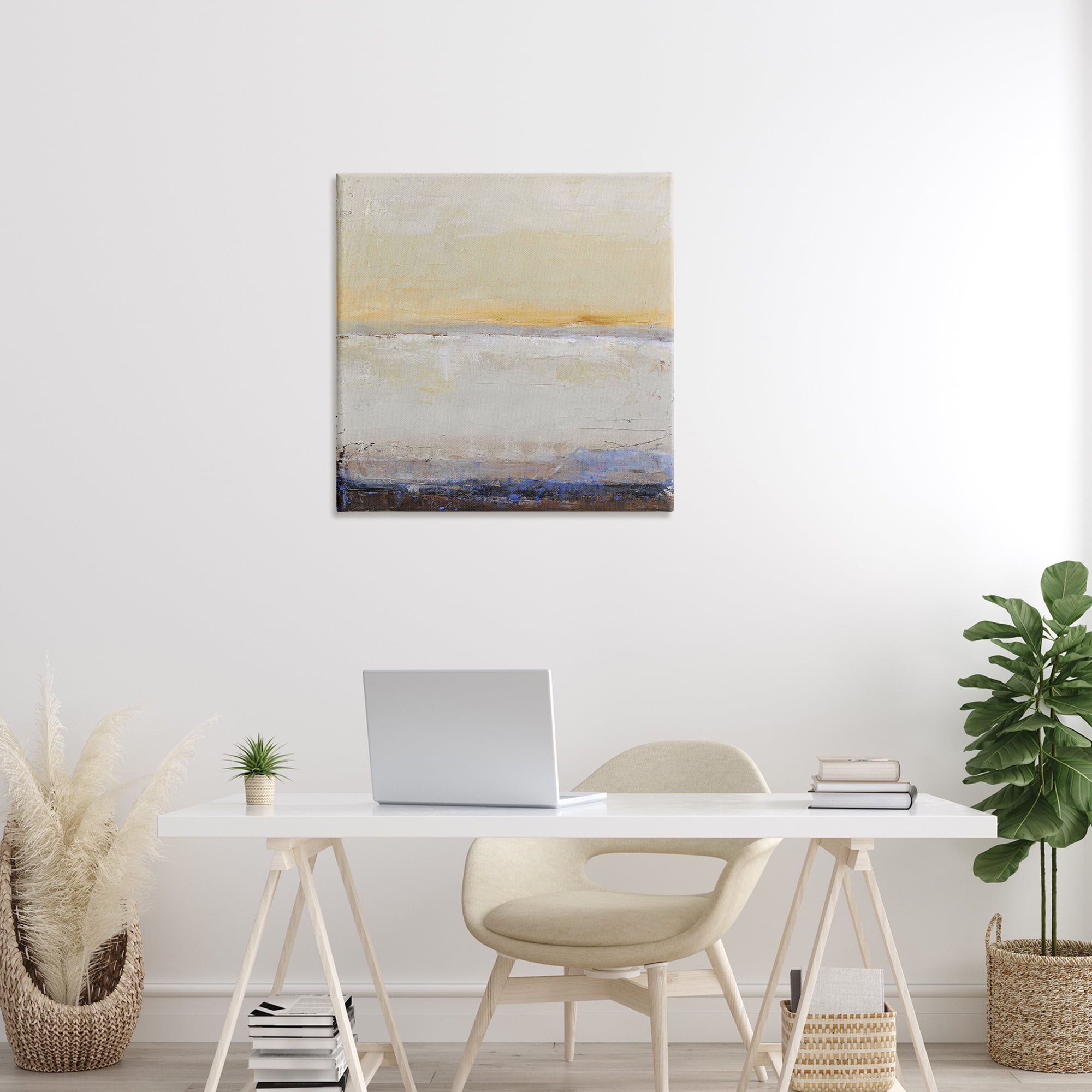 Sweeping Subtle Horizon Canvas Wall Art, design by Design Fabrikken