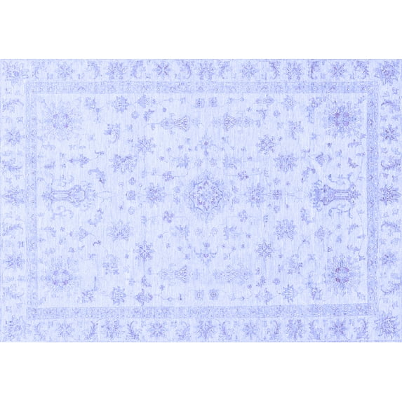 Ahgly Company Indoor Rectangle Oriental Blue Traditional Area Rugs, 2' x 4'