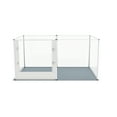 thumbnail image 6 of BingoPaw Dog Clear Playpen Fence Kennel Pet Birthing Whelping Box with Waterproof Fertility Pad, 6 Panels, 32" Extra Tall, 6 of 11