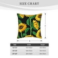 thumbnail image 4 of Kll Sunflower Decorative Throw Pillow Covers Velvet Soft For Couch Sofa Bedroom Living Room Outdoor -20"X20", 4 of 8