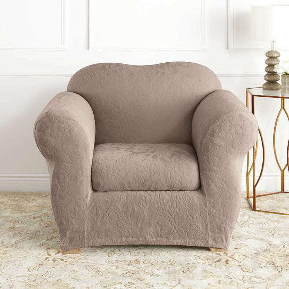 Sure Fit Stretch Jacquard Damask Chair Slipcover - image 5 of 5
