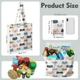 thumbnail image 2 of Cat Lover Gift Tote – Adorable Cat-Themed Print Canvas Bag, 2 of 6