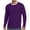 Purple1, variant on Klisyaur Striped Shirts for Mens Long Sleeve Crew Neck Casual Comfortable Fashion Soft Tee Regular Tops
