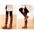 thumbnail image 4 of Calentadores de piernas para mujer, 1 par de calentadores de piernas de punto grueso, medias, botas de invierno de estilo bohemio, calcetines para cubrir botas, calcetines navideños (talla única), 4 of 4