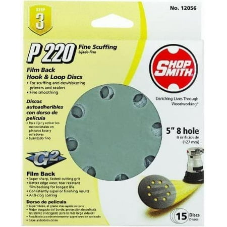 

Shopsmith Sandpaper Hook&Loop 5 0grit Grit22
