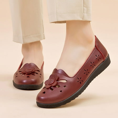 

Josdec Womens Shoes Clearance Shoes Slip-On Comfort Comfortable For Walking Flat Shoes