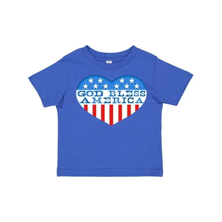 

Inktastic God Bless America Heart Gift Toddler Boy or Toddler Girl T-Shirt