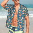 thumbnail image 3 of Haiem Corgi with Flowers Printed Hawaiian Shirt for Men - Men’s Casual Beach Summer Shirts - Stretch Fabric with Modern Fit-Small, 3 of 7