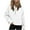 White, variant on IROINNID Hoodie for Women Solid Casual Pullover Loose Long Sleeve Fall Basic Tops with Zipper Pocket,Yellow