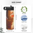 thumbnail image 4 of Sikiie Rainbow Lamb Breakfast Print 18OZ Insulated Straw Cup, Portable Leak-proof Sports Water Bottle, Stainless Steel Water Cup Suitable for Home and Outdoor, 4 of 8