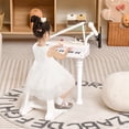 thumbnail image 2 of Costway 31 Keys Kids Piano Keyboard Toy Toddler Musical Instrument with Stool & Microphone White, 2 of 9
