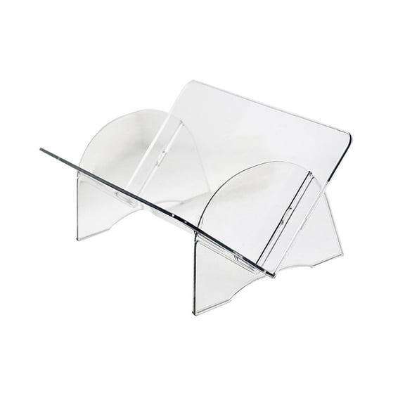 Desktop Bookshelf Bookshelves Book Holder Portable Display Stand Stable Tabletop Storage Rack Bookcase Book Storage for Book Library Bedroom clear