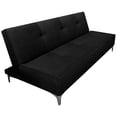 thumbnail image 1 of Sofa Cama Reclinable El Bazar Store Milo Terciopelo Negro , Futon 3 posiciones, Sala, 1 of 5