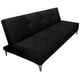 thumbnail image 1 of Sofa Cama Reclinable El Bazar Store Milo Terciopelo Negro , Futon 3 posiciones, Sala, 1 of 5