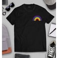 thumbnail image 3 of S4E Men's Rainbow Flag LGBTQ Gay Pride T-Shirt XX-Large Black, 3 of 4