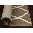Maples Rugs Transitional Fretwork Tan Indoor Hallway Runner Rug, 1'9"x5