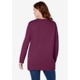 thumbnail image 2 of Woman Within Plus Size Crewneck Fleece Sweatshirt, 2 of 6