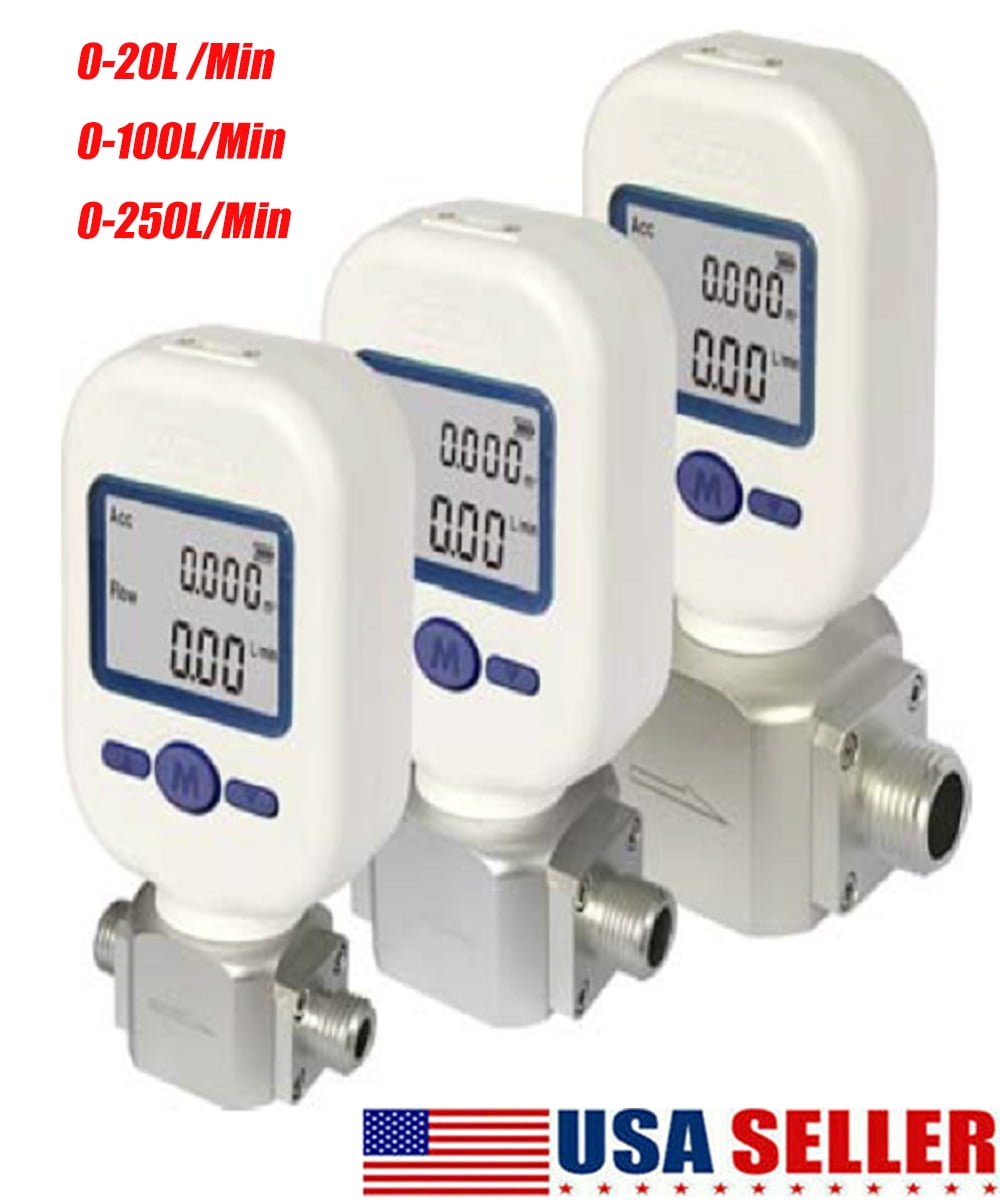 SHANNA Digital Gas Flow Meter Tester Portable Gas Mass Air Nitrogen