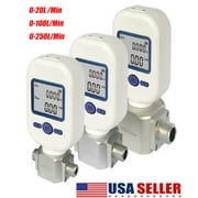 SHANNA Digital Gas Flow Meter Tester Portable Gas Mass Air Nitrogen Oxygen Flow Rate Meter MF5708, 0-100L/Min