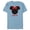 Ocean Blue, variant on Minnie Mouse Red Bow Icon Niece Family- Short Sleeve Blended T-Shirt for Adults - Customized-Yellow