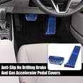 thumbnail image 2 of 1 Set Anti Slip Brake and Gas Accelerator Pedal Covers Foot Pedal Pads for Toyota RAV4 Avalon Camry Highlander Blue, 2 of 6