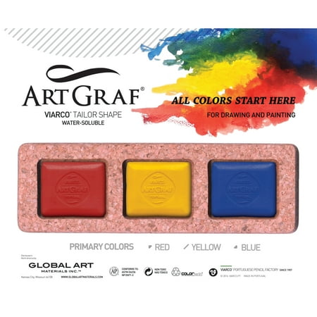 UPC: 5601470505924 | Global Art ArtGraf Tailor Shape Pigment Discs Set Primaries
