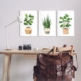 thumbnail image 2 of Stupell Minimal Potted Plants Botanicals Botanical & Floral Painting Wall Plaque Unframed Art Print Wall Art, Set of 3, 2 of 7