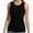 Black, variant on Womens Tank Top Sleeveless Racerback High Neck Casual Basic Fashion