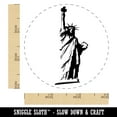 thumbnail image 2 of Statue of Liberty Sketch Self-Inking Rubber Stamp Ink Stamper - Purple Ink - Small 3/4 Inch, 2 of 7