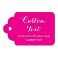 thumbnail image 1 of 100 PCS Personalized Paper Hang Tags Made Any Text Custom Tags Wedding Favor Gifts, 1 of 1