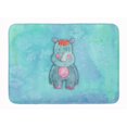 thumbnail image 1 of Carolines Treasures BB7381RUG Rhinoceros Watercolor Machine Washable Memory Foam Mat, 1 of 4