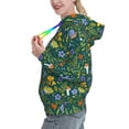 thumbnail image 2 of Lsque Forest Flora And Fauna Pattern Casual Women's Hoodie,Hooded Sweatshirt with Kangaroo Pocket,Pullover Hoodie with Eye-catching Drawstrings-X-Large, 2 of 7