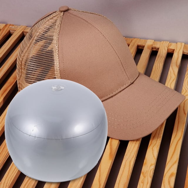 NUOLUX Exhibidor Inflable De Sombreros En PVC Plata Para Mostrar Y Mantener Forma
