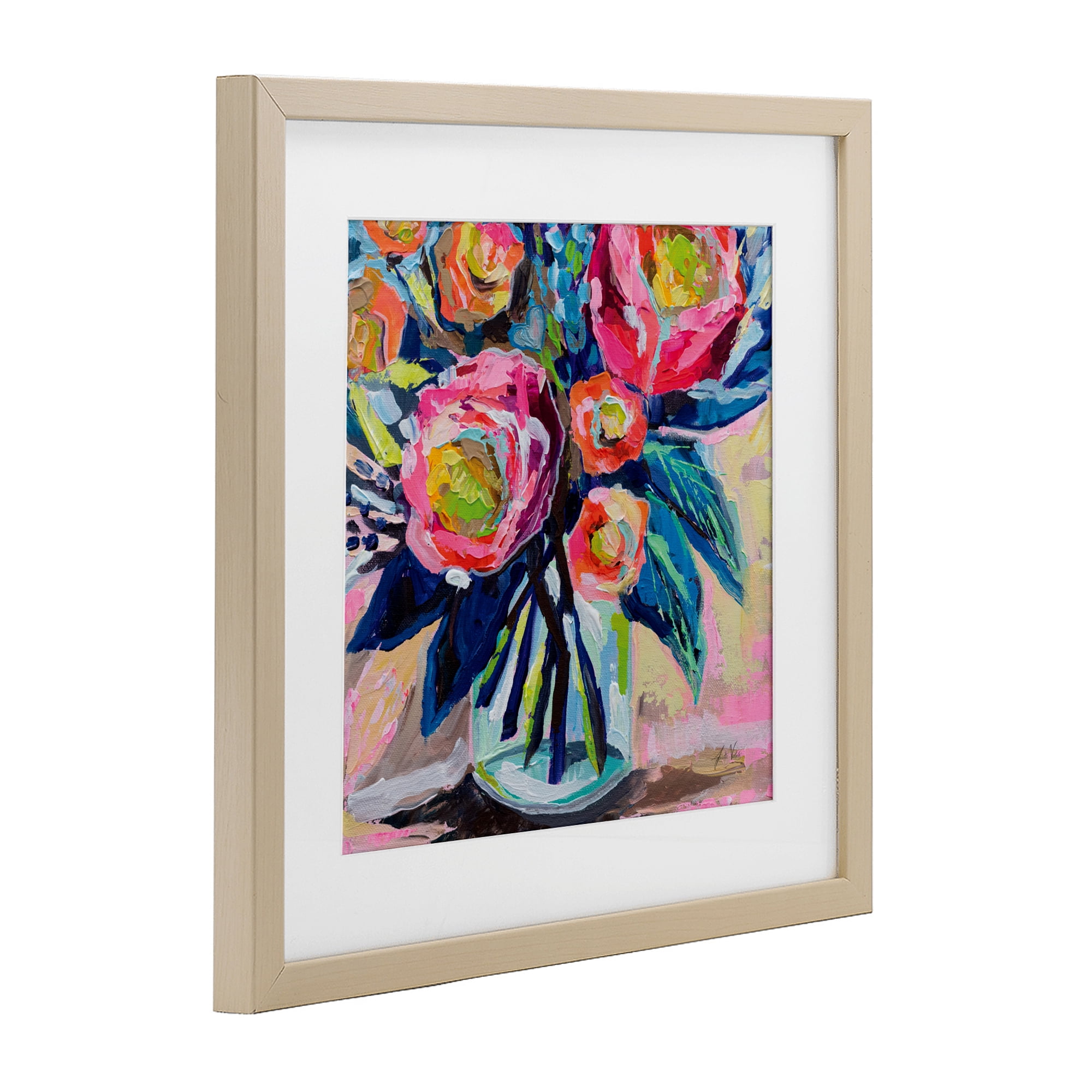 Stupell Industries Because You Love Me Birch Framed Print Under Glass, design by Jeanette Vertentes