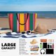 thumbnail image 5 of Easygdp Vertical Stripes Bolsa de Viaje de Playa de Gran Capacidad, Bolsa Tote Perfecta para la Playa, Escapadas de Fin de Semana y Viajes, 5 of 7
