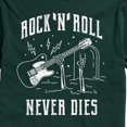 thumbnail image 2 of Instant Message - Rock N Roll Never Dies  - Men's Short Sleeve Graphic T-Shirt, 2 of 6