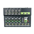 thumbnail image 1 of Professional 10 Channel Digital Mini Audio Mixer Stereo Mic/Line Mini Mixer 48V Volume Control for Recording DJ Live Broadcast ,Reduced Noise, 1 of 6