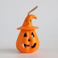 thumbnail image 7 of OANLKGI Halloween Pumpkin Decoration with Light, Spooky Decor Pumpkin Holding Mini Pumpkin with LED Lights, Festive Tabletop Decor for Halloween Party, Home & Indoor Display, 7 of 7