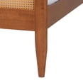 thumbnail image 4 of Baxton Studio Walthard Light Walnut King Platform Bed with Woven Rattan, 4 of 6