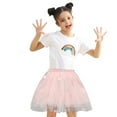 thumbnail image 2 of Toddler Skirts Girls Girls Mesh Skirt, Girls' Tutus Skirt, Toddler Layered Tulles Tutus, Fashion Embroider Short Skirt Girls Mesh Skirt 2-3Y, 2 of 7